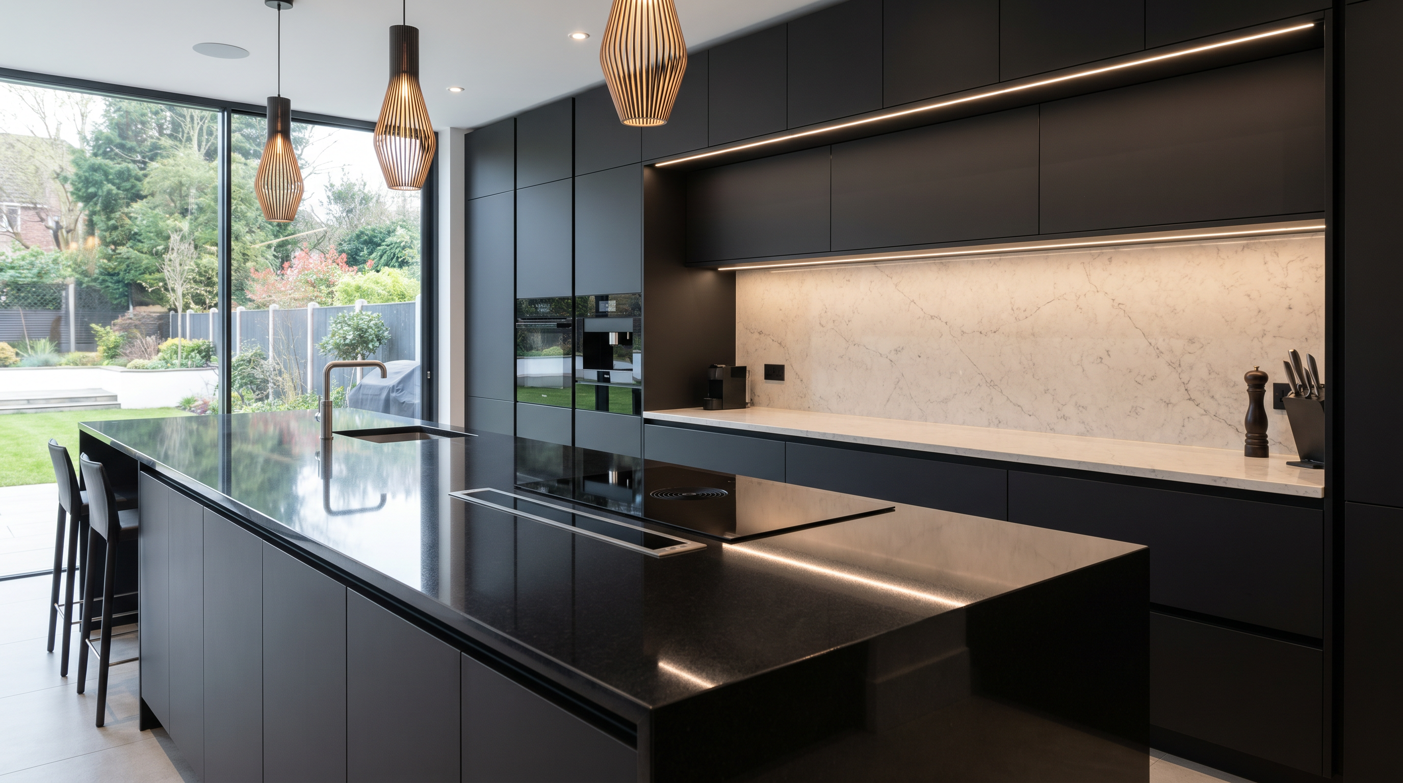 Plan de travail Integra Monaco stratifié HPL premium 2 — cuisine haut de gamme Grand Ouest Cabinet Negotium